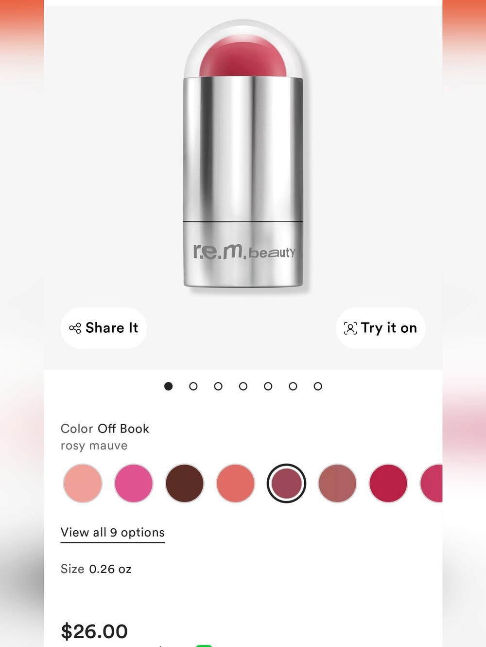 R.E.M Blush & Lip Stick - OFF Book